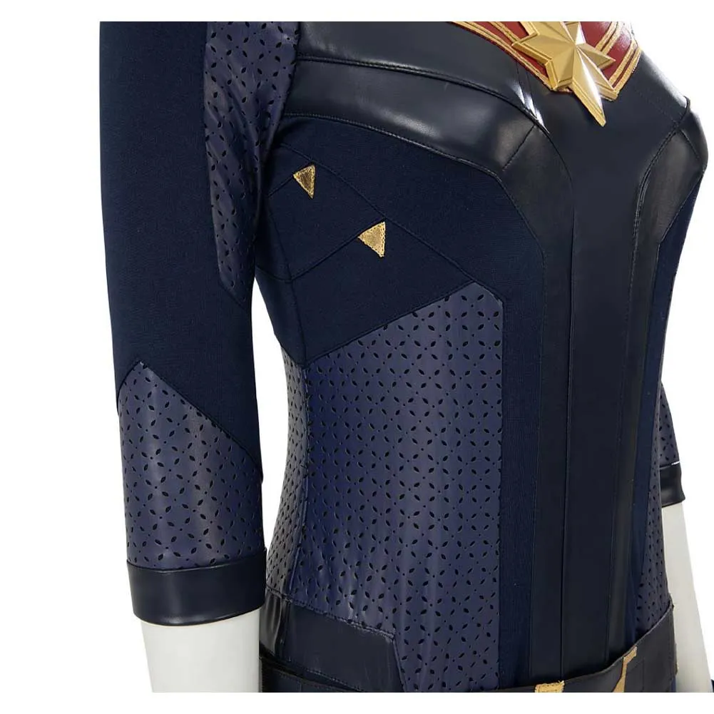 Captain Carol Danvers Movie Character Upgrade Clothing Combat Suit Cosplay Costume Outfits