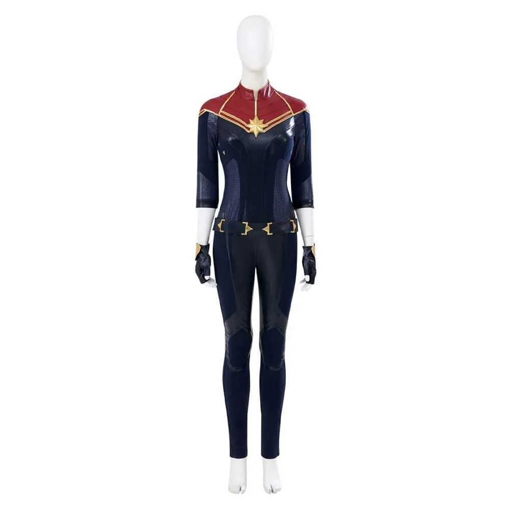 Captain Carol Danvers Movie Character Upgrade Clothing Combat Suit Cosplay Costume Outfits