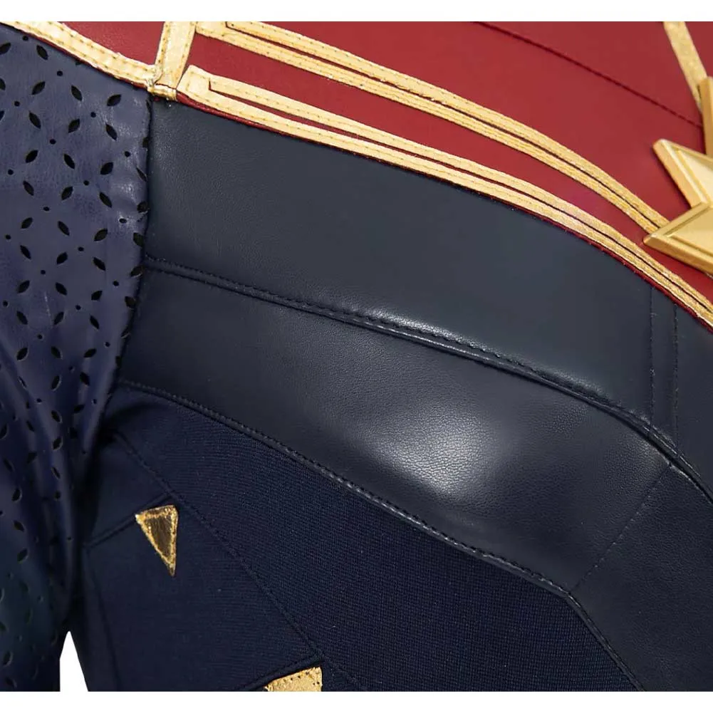 Captain Carol Danvers Movie Character Upgrade Clothing Combat Suit Cosplay Costume Outfits