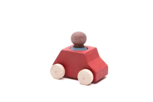 Car Red with Turquoise Figure