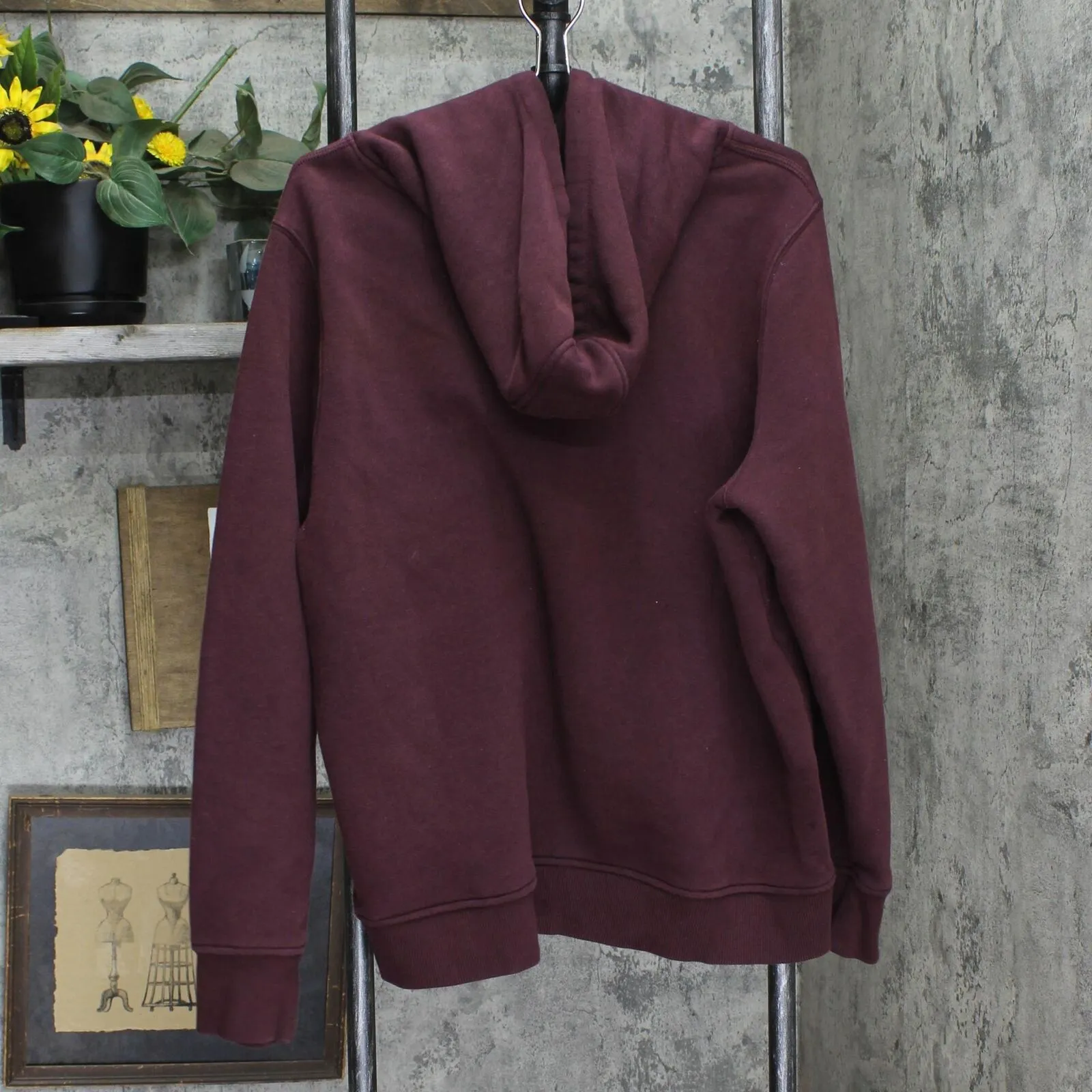 Carhartt Mens Relaxed Fit Fleece Pullover Hoodie Sweatshirt Maroon Red XXL