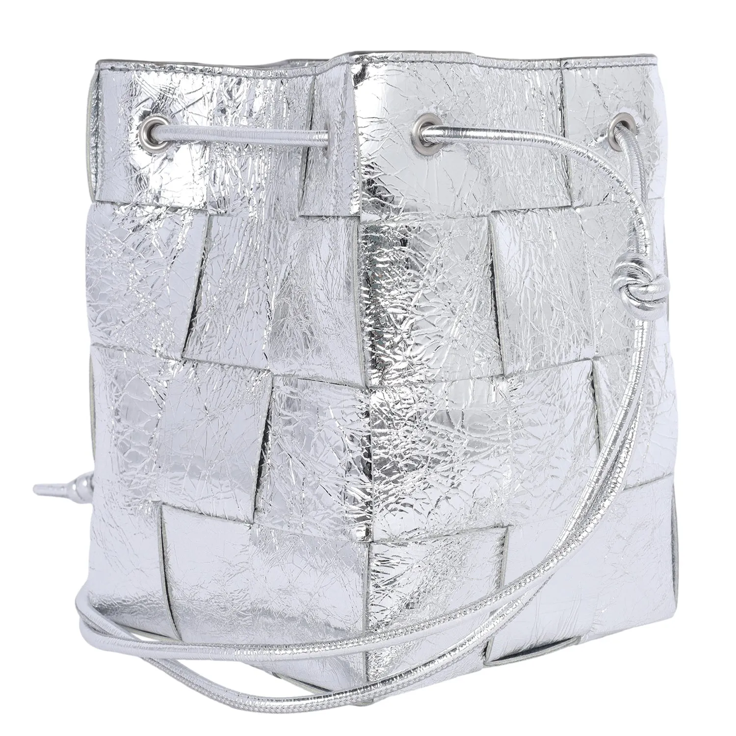 Cassette Strapped Mini Bucket Bag