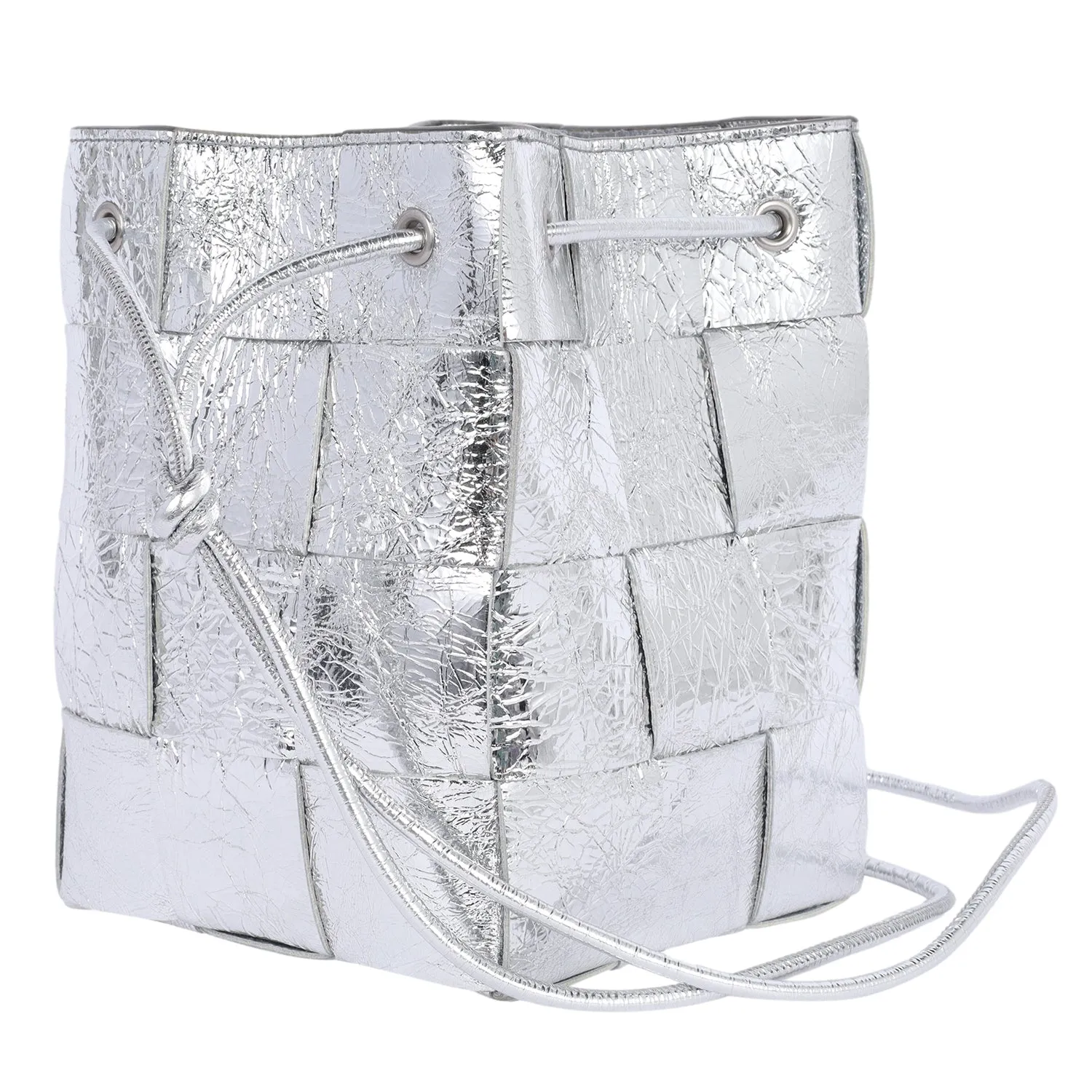 Cassette Strapped Mini Bucket Bag