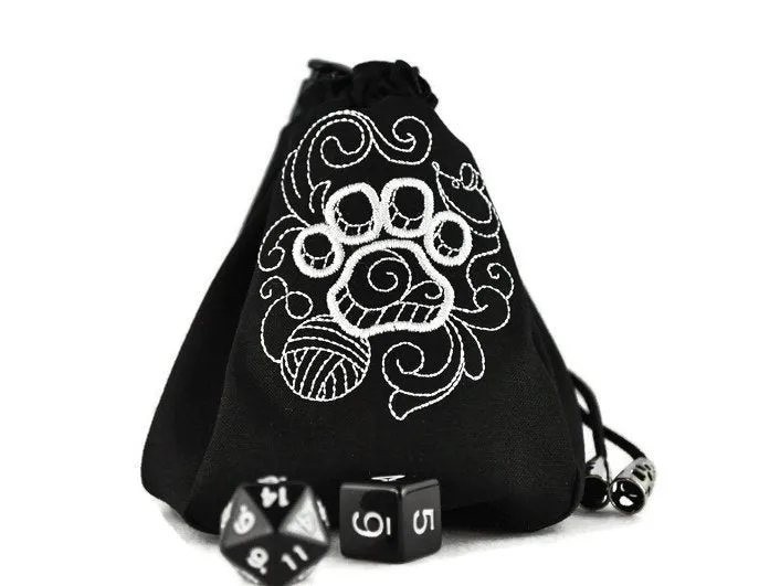 Cat Print Dice Bag
