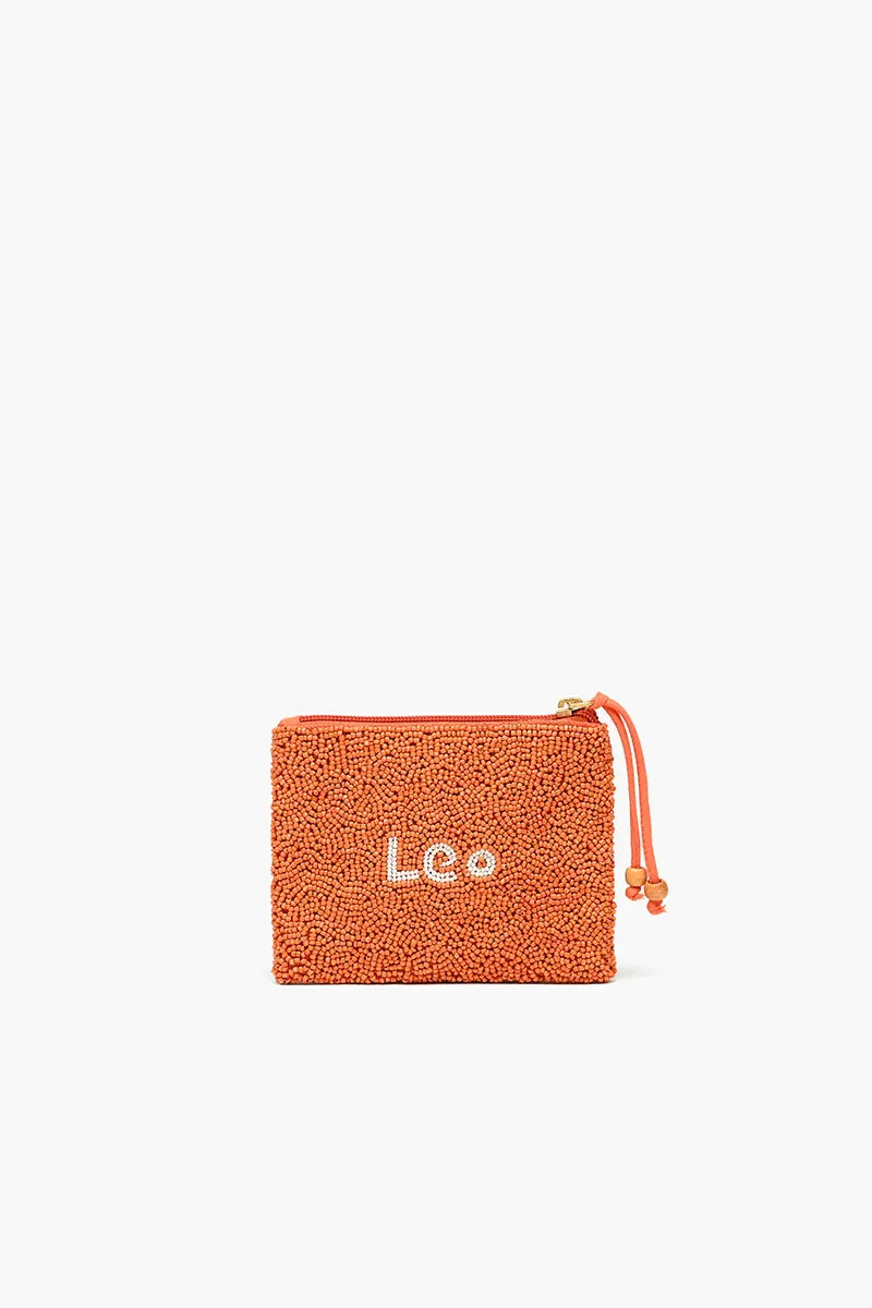 Celestial Beaded Zodiac Coin Purse-Leo