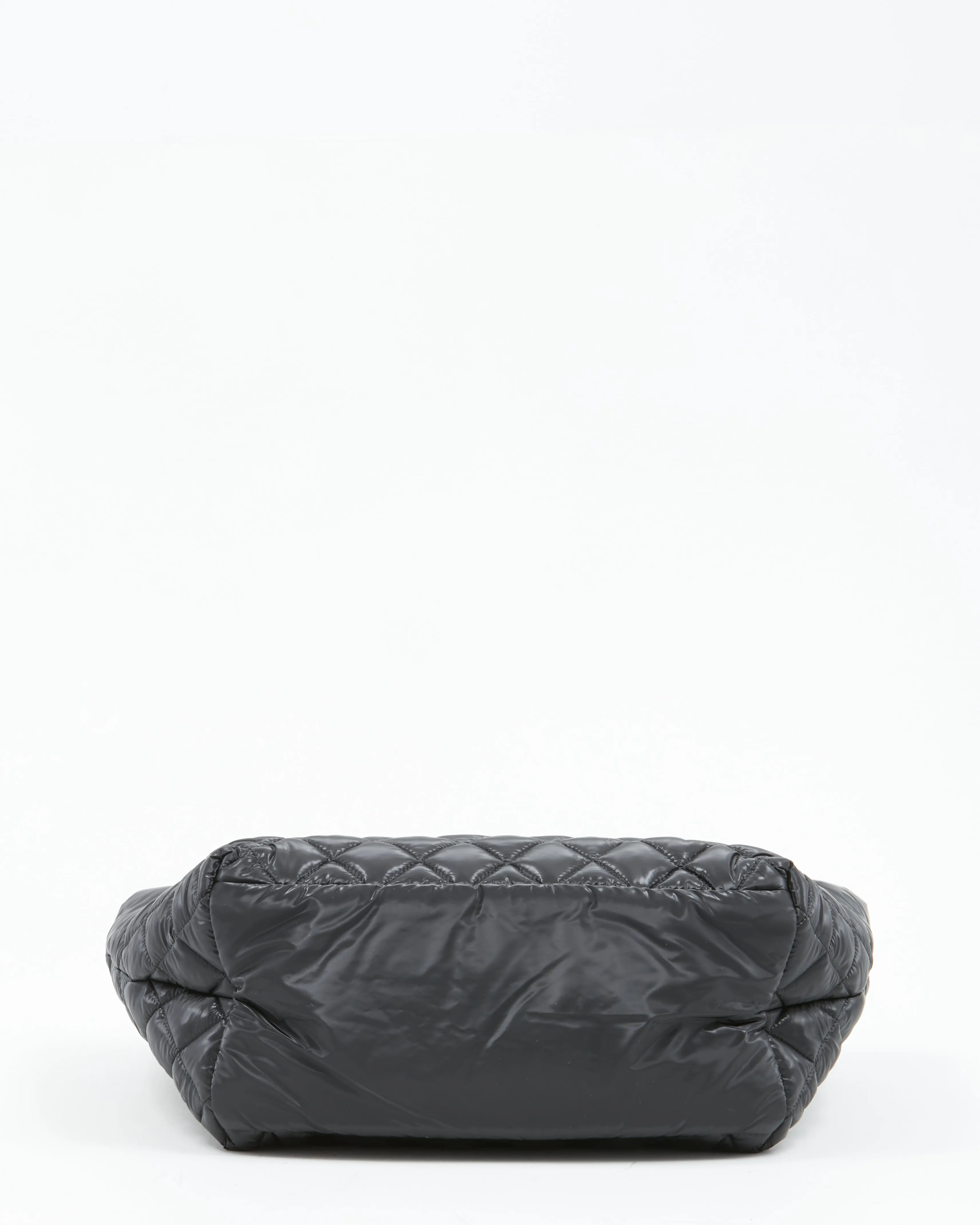 Chanel Black Nylon Quilted Coco Cocoon Reversible Small Tote