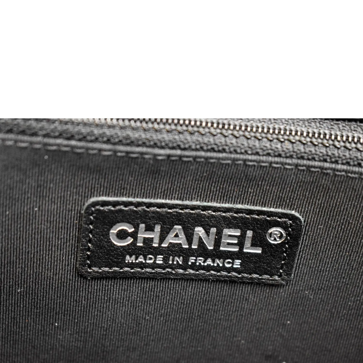 CHANEL Large Boy Flap Leather Shoulder Bag Black
