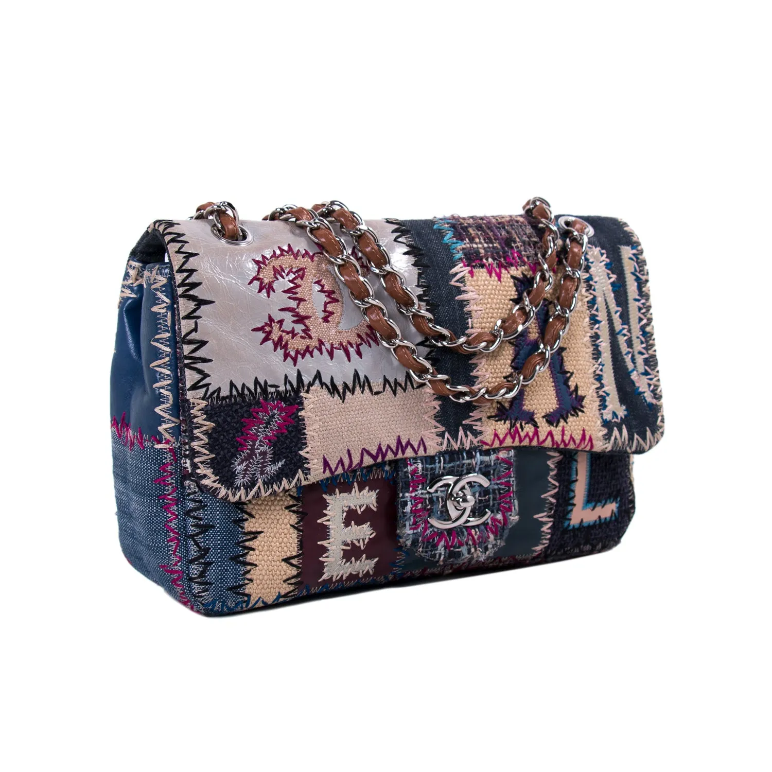 Chanel Patchwork Jumbo Single Flap Bag