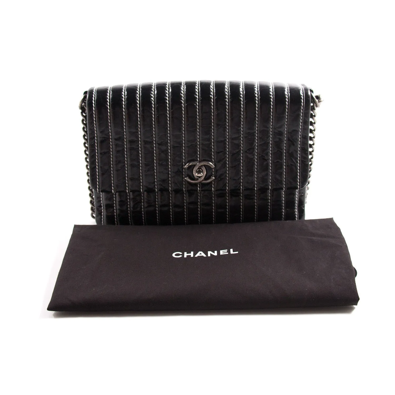 Chanel Vertical Single Flap Bag