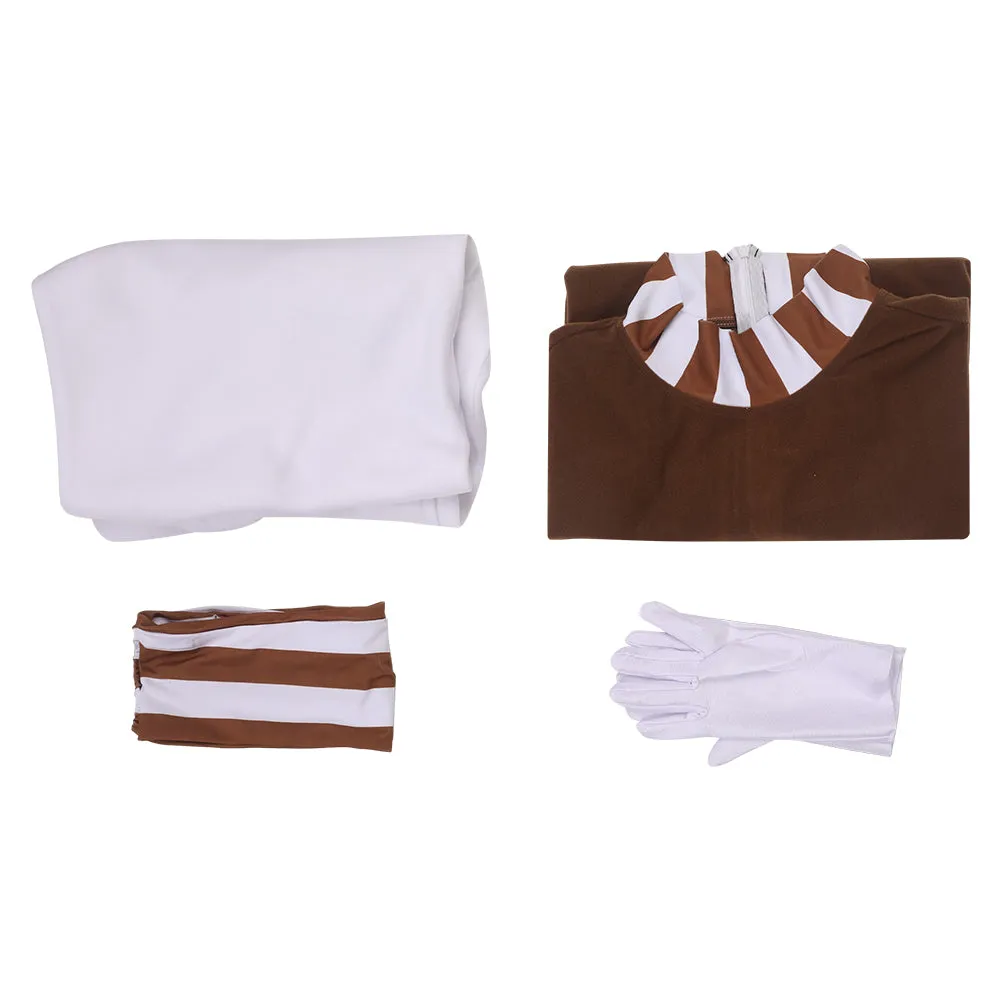 Charlie and the Chocolate Factory Oompa Loompa Dwarf Gnome Worker Cosplay Costume Outfits