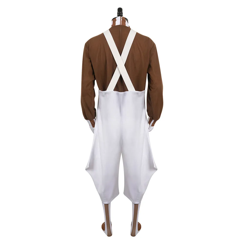 Charlie and the Chocolate Factory Oompa Loompa Dwarf Gnome Worker Cosplay Costume Outfits