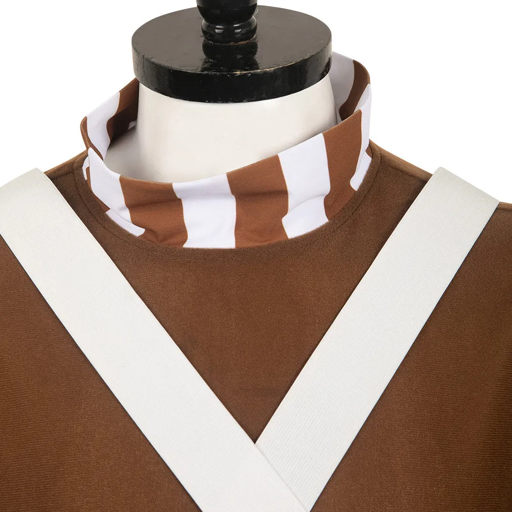 Charlie and the Chocolate Factory Oompa Loompa Dwarf Gnome Worker Cosplay Costume Outfits