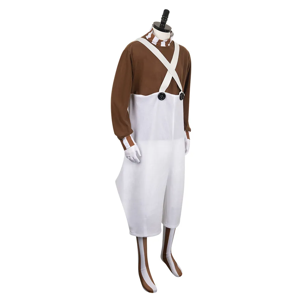 Charlie and the Chocolate Factory Oompa Loompa Dwarf Gnome Worker Cosplay Costume Outfits