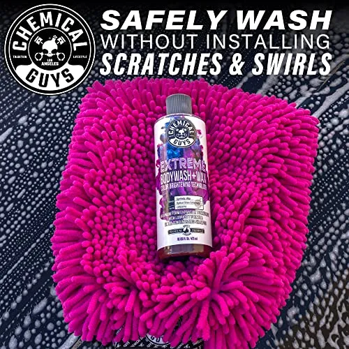 Chemical Guys CWS20716 Extreme Bodywash & Wax Foaming Car Wash Soap, (Works with Foam Cannons, Foam Guns or Bucket Washes) Safe for Cars, Trucks, Motorcycles, RVs & More, 16 fl oz, Grape Scent