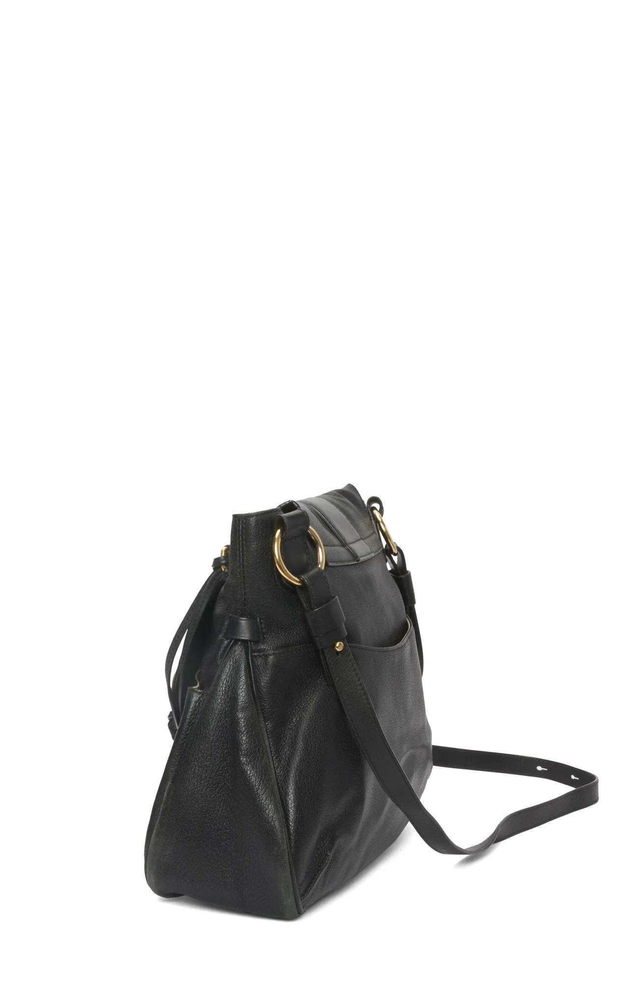 Chloé Black Leather Medium Lexa Shoulder Bag