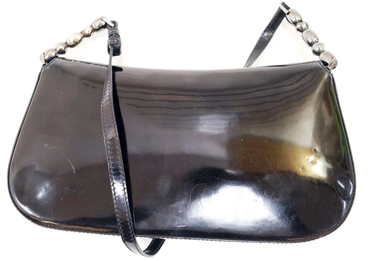 CHRISTIAN DIOR Black Maris Pearl Shoulder Bag
