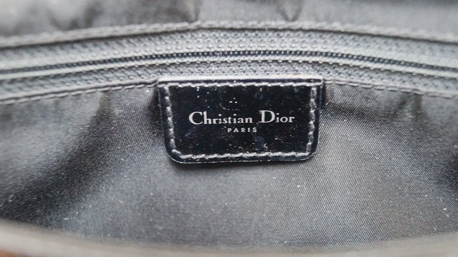 CHRISTIAN DIOR Black Maris Pearl Shoulder Bag