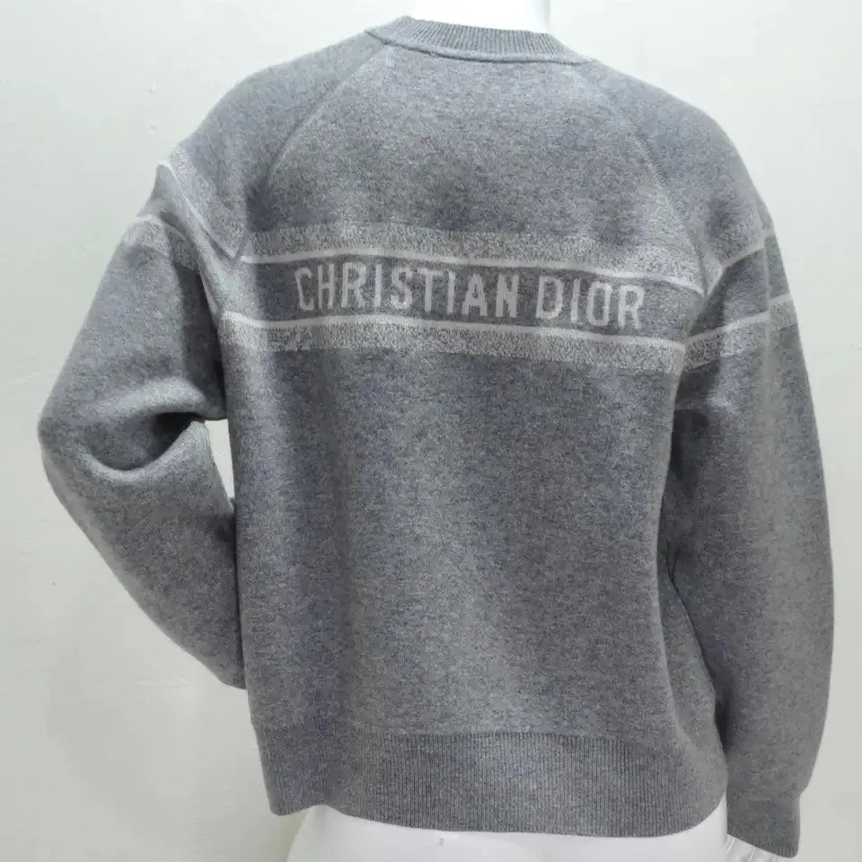 Christian Dior Oblique Reversible Cashmere Knit Sweater