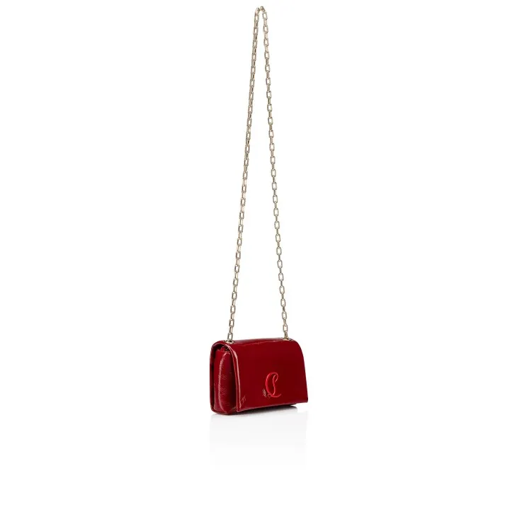 Christian Louboutin Loubi54 Soft Pouch Pat w/ Chain in Loubi | In-Store Only