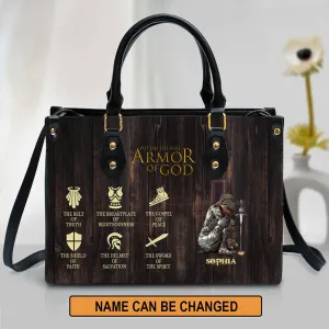 Christianartbag Handbags, Put On The Full Armor Of God Leather Bags, Personalized Bags, Gifts for Women, Christmas Gift, CABLTB01240823.