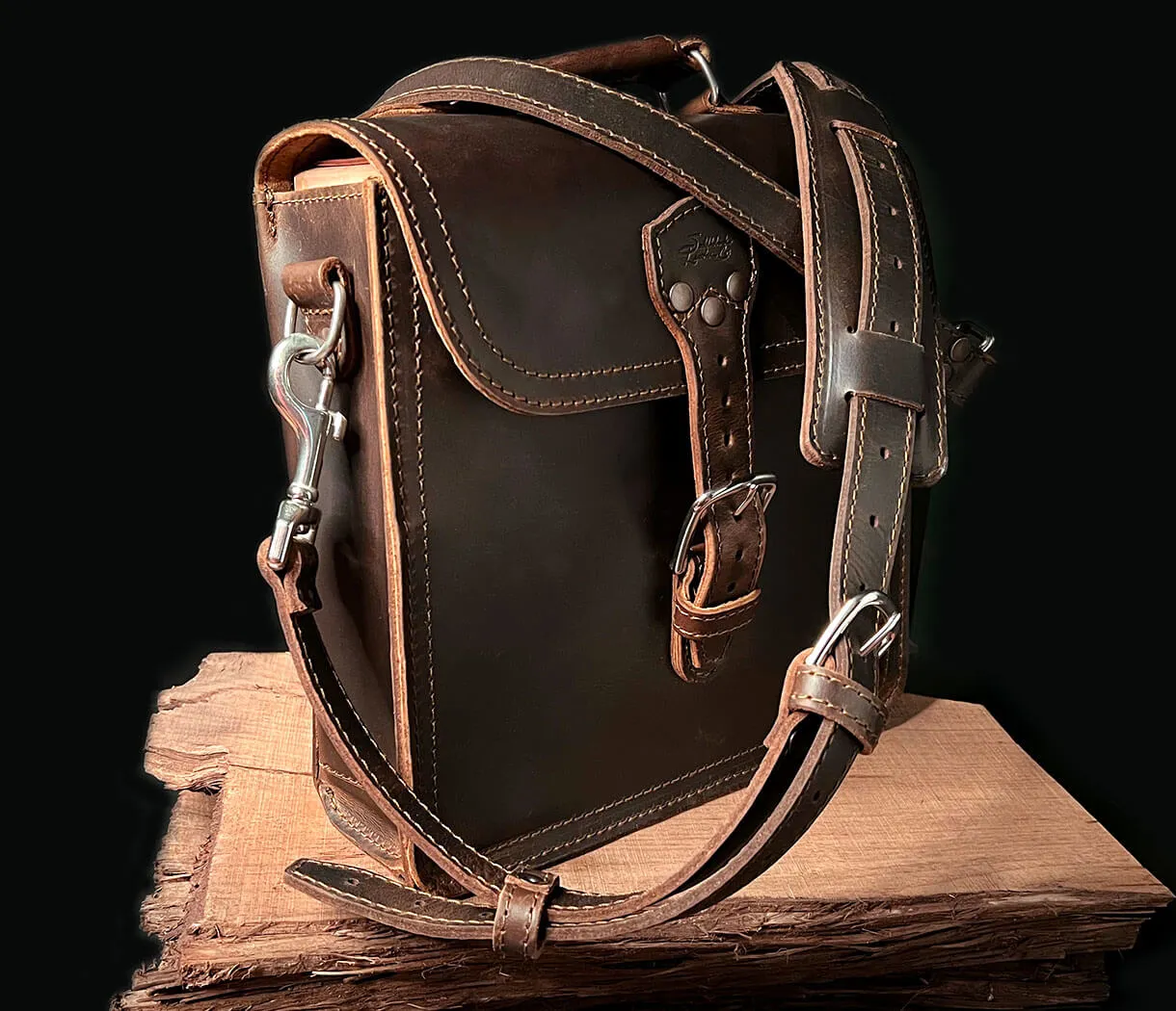 Cigar Luggage Indiana Leather Satchel "CL-5"