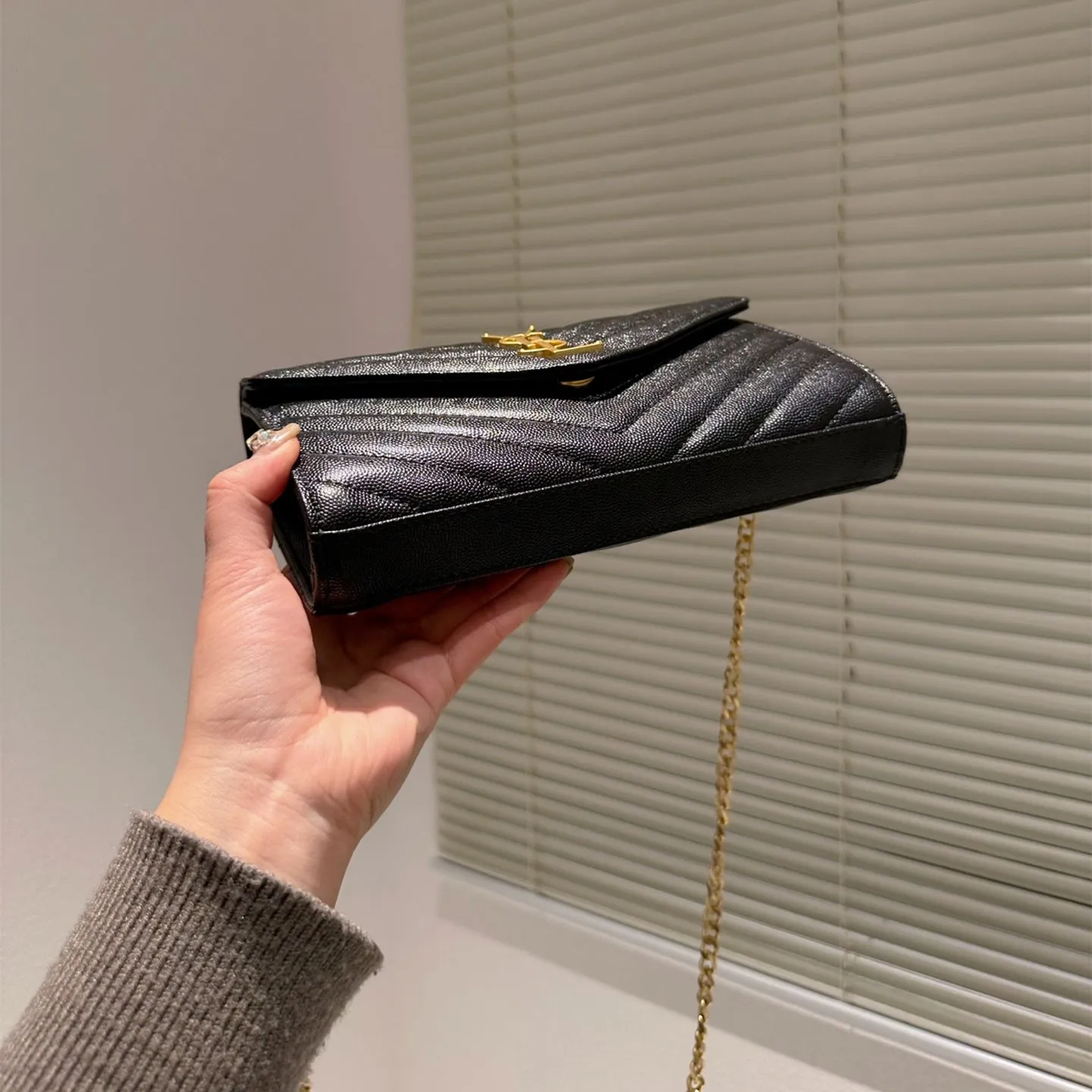 Classic Lattice Caviar Leather Bag