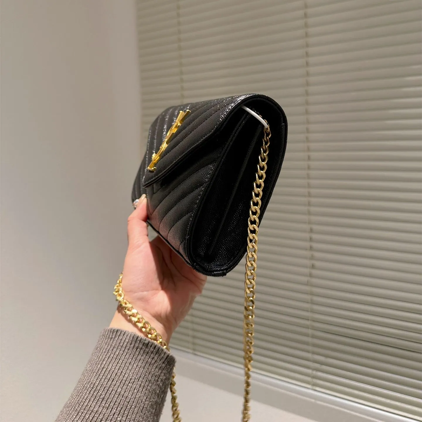 Classic Lattice Caviar Leather Bag