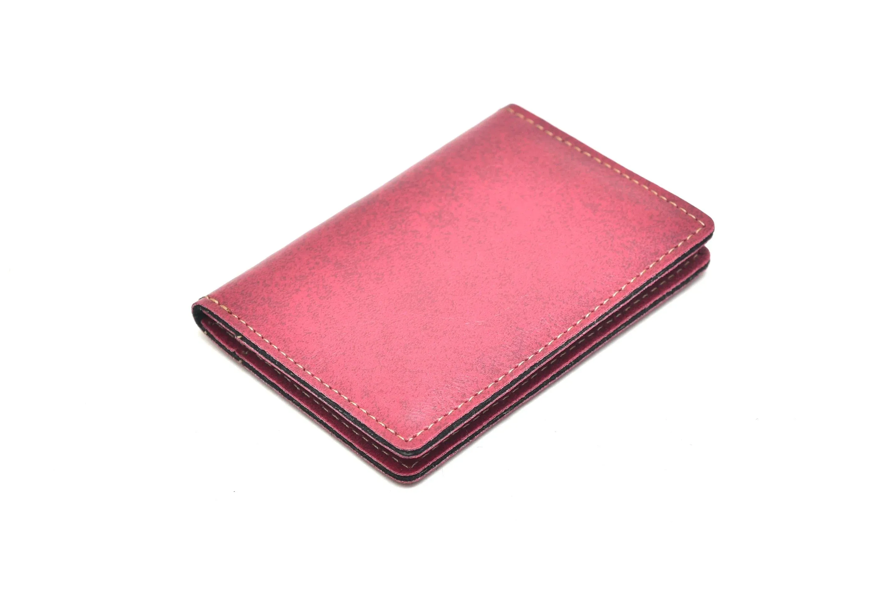 Classy Leather Customised Passport Cover with Charm (Maroon)