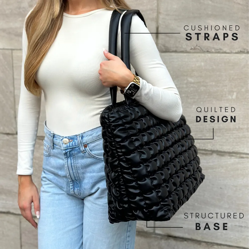 CLOUD TOTE BAG - BLACK