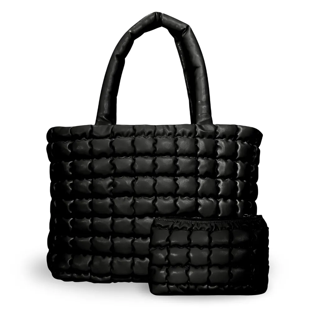 CLOUD TOTE BAG - BLACK