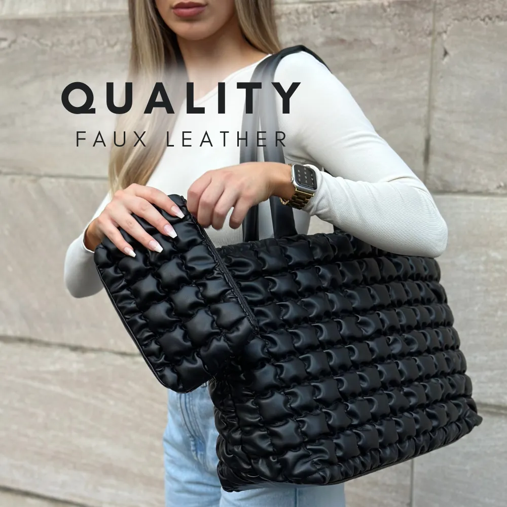 CLOUD TOTE BAG - BLACK