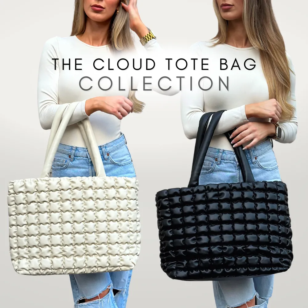 CLOUD TOTE BAG - BLACK
