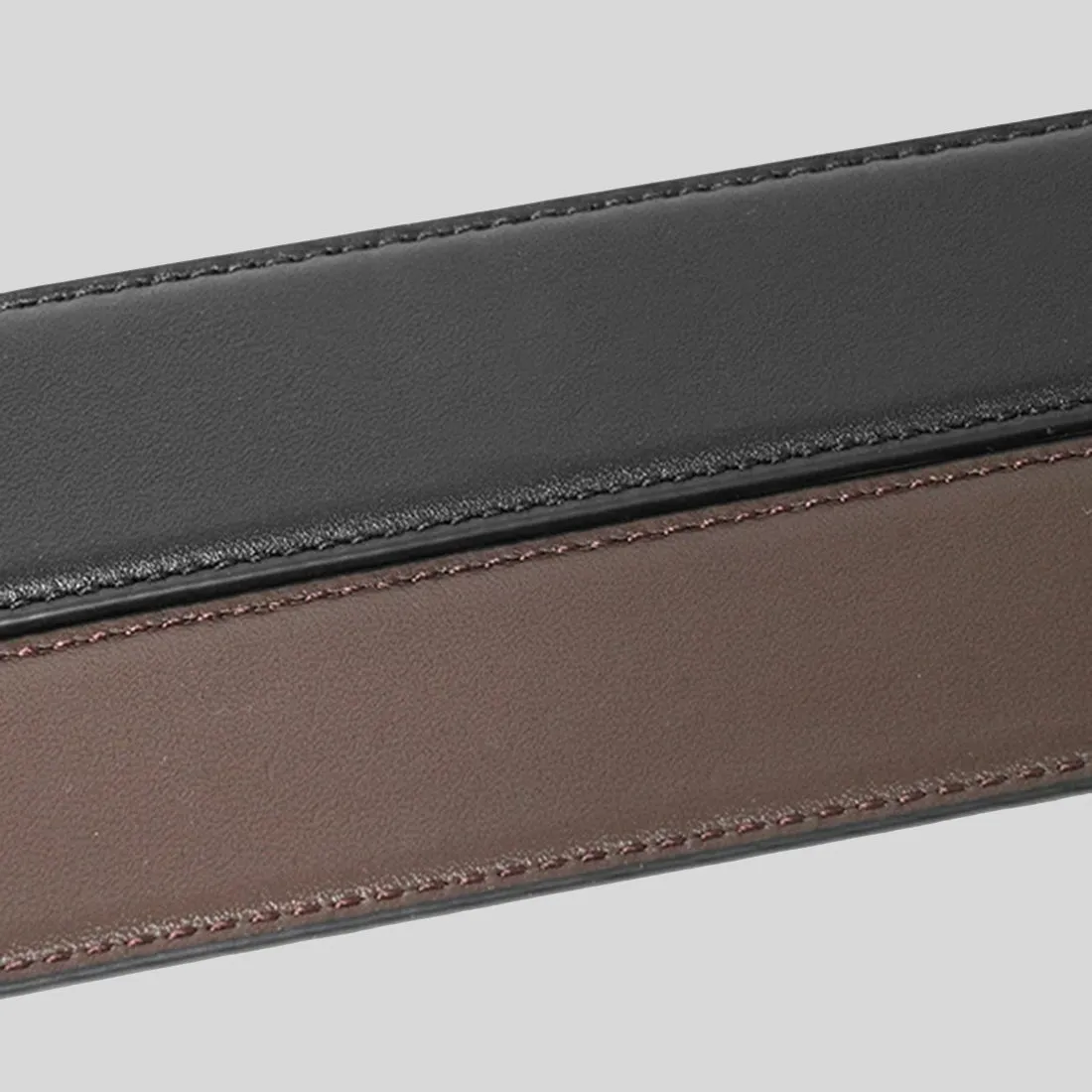 COACH Harness Buckle Cut To Size Reversible Belt, 32 Mm Black Dark Brown RS-CQ020
