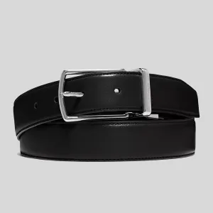 COACH Harness Buckle Cut To Size Reversible Belt, 32 Mm Black Dark Brown RS-CQ020