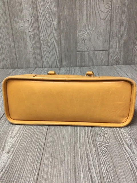 Coach Yellow Satchel Leather Purse