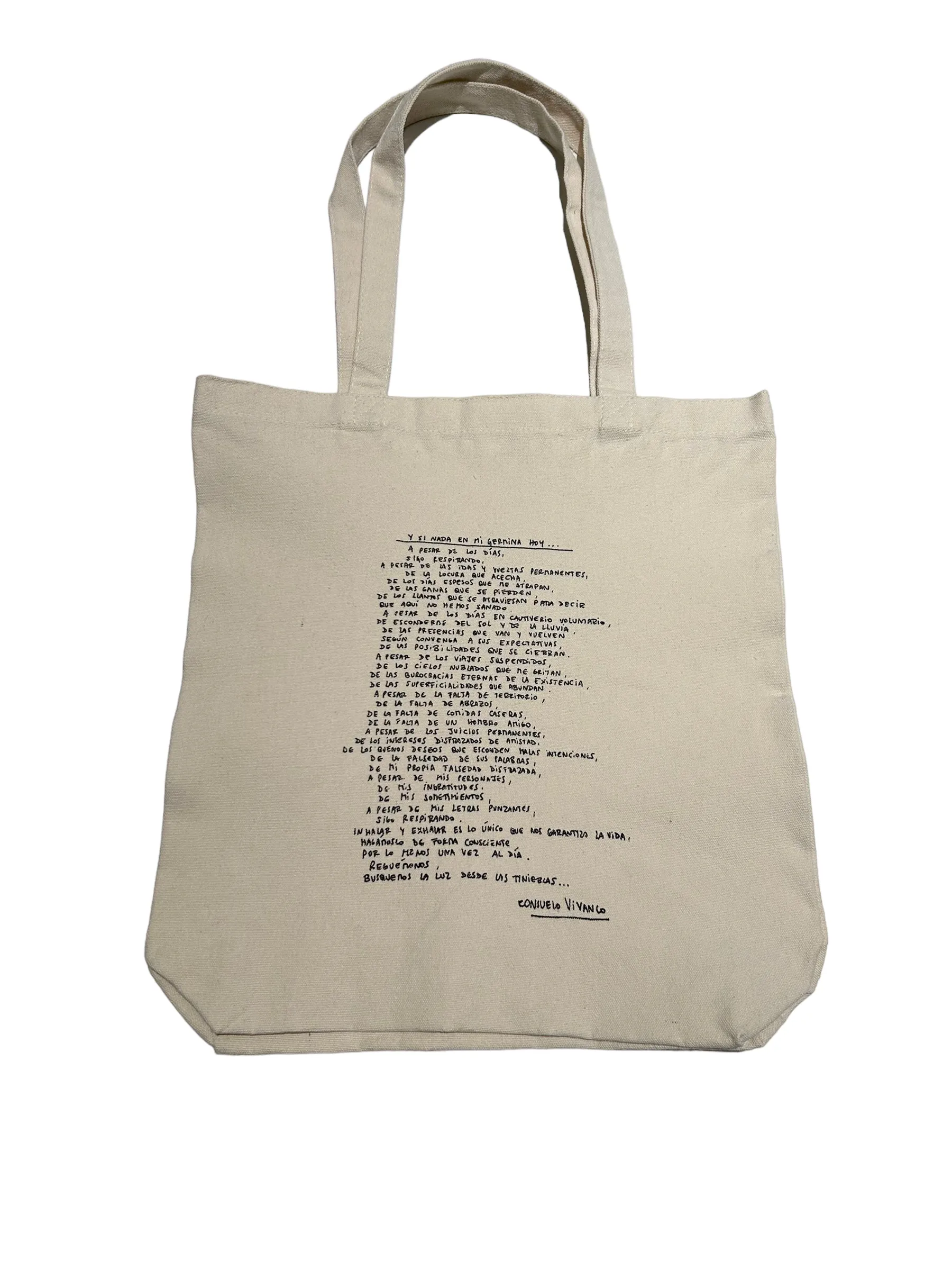 CONSUELO Y PUNTO - Tote Bag - Y Si Nada en Mi Germina Hoy
