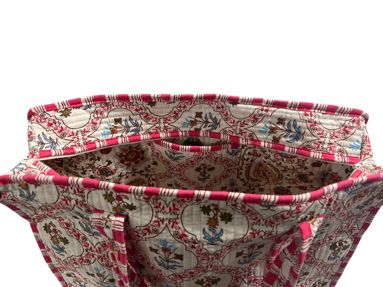 Cotton Quilted Reversible Handmade Tote Bags and Zipper Tote Bags with pocket