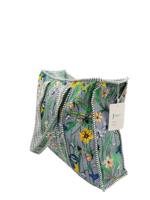 Cotton Quilted Reversible Handmade Tote Bags and Zipper Tote Bags with pocket