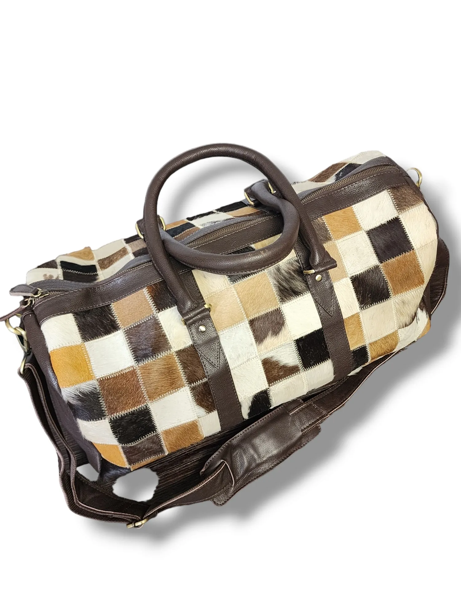 Cowhide Duffel Bag