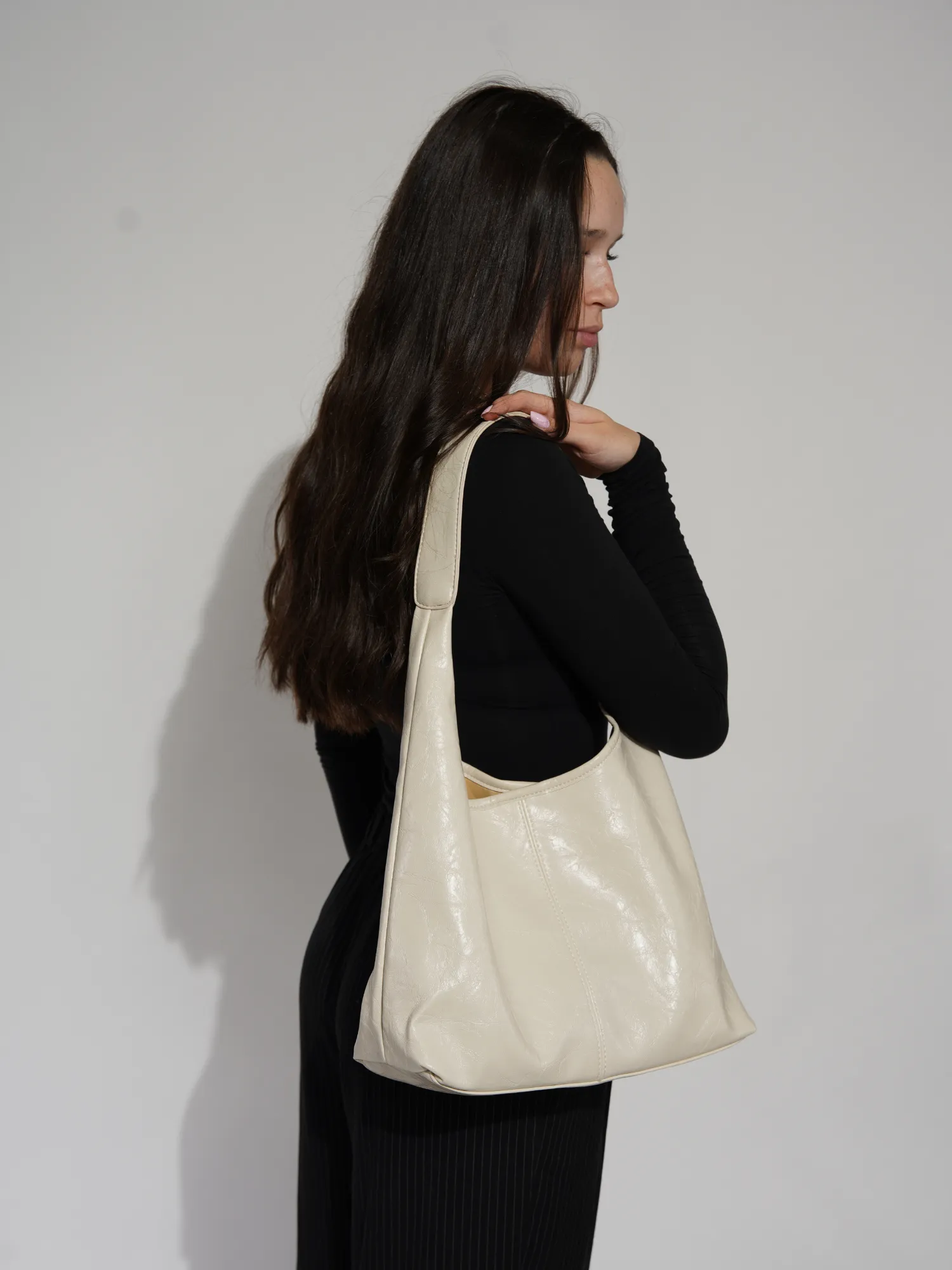 Crimson Luxe Leather Satchel