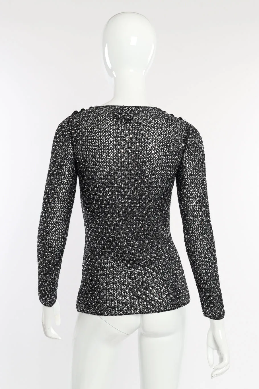 Crystal Open Knit Top