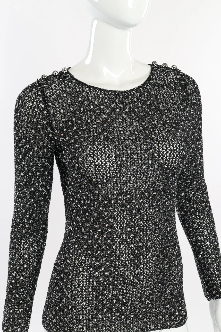 Crystal Open Knit Top