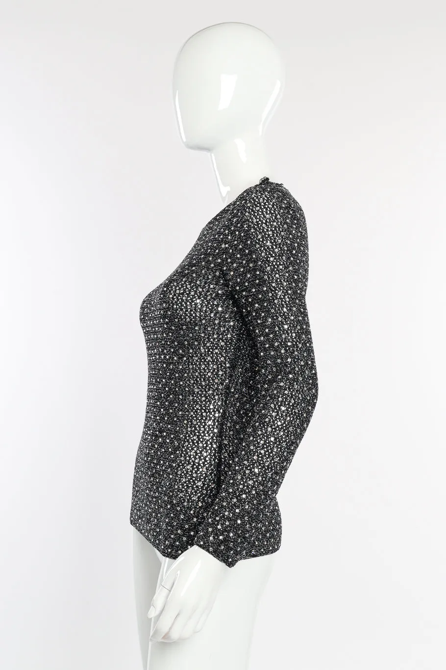 Crystal Open Knit Top