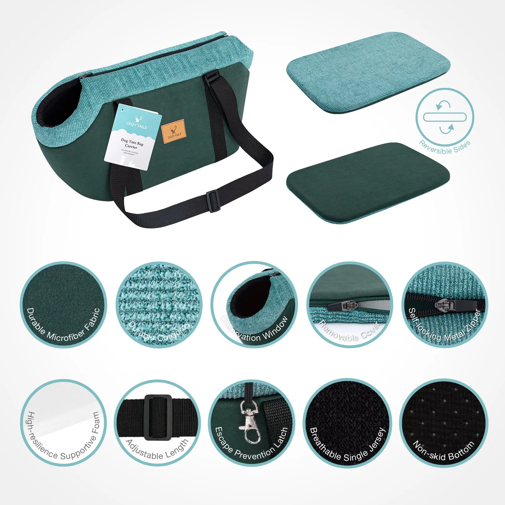 CT041 - Dog Tote Bag Carrier - For Warm Seasons