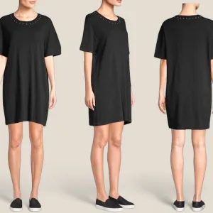 Current/Elliott • Glitter Rock T-Shirt Dress || Size 3 / Large