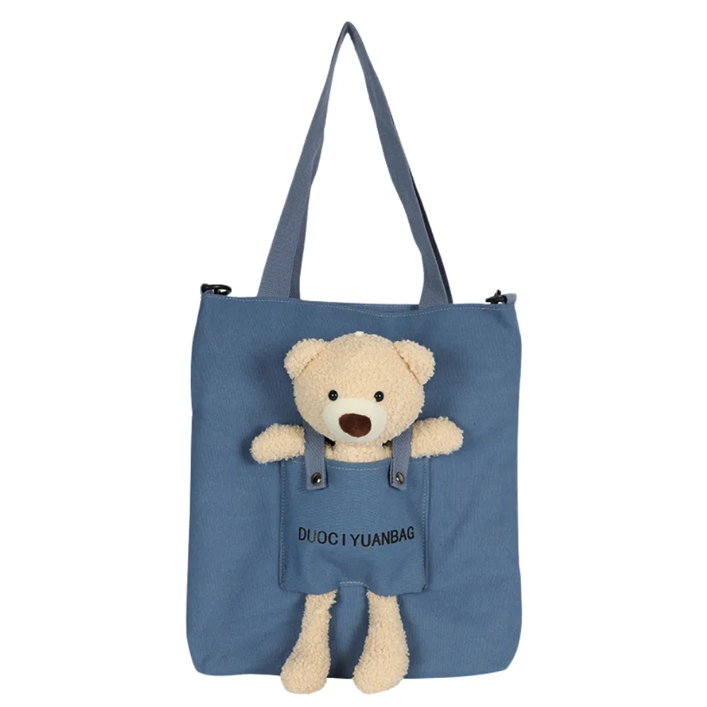 Cute Bear Doll Canvas Bag