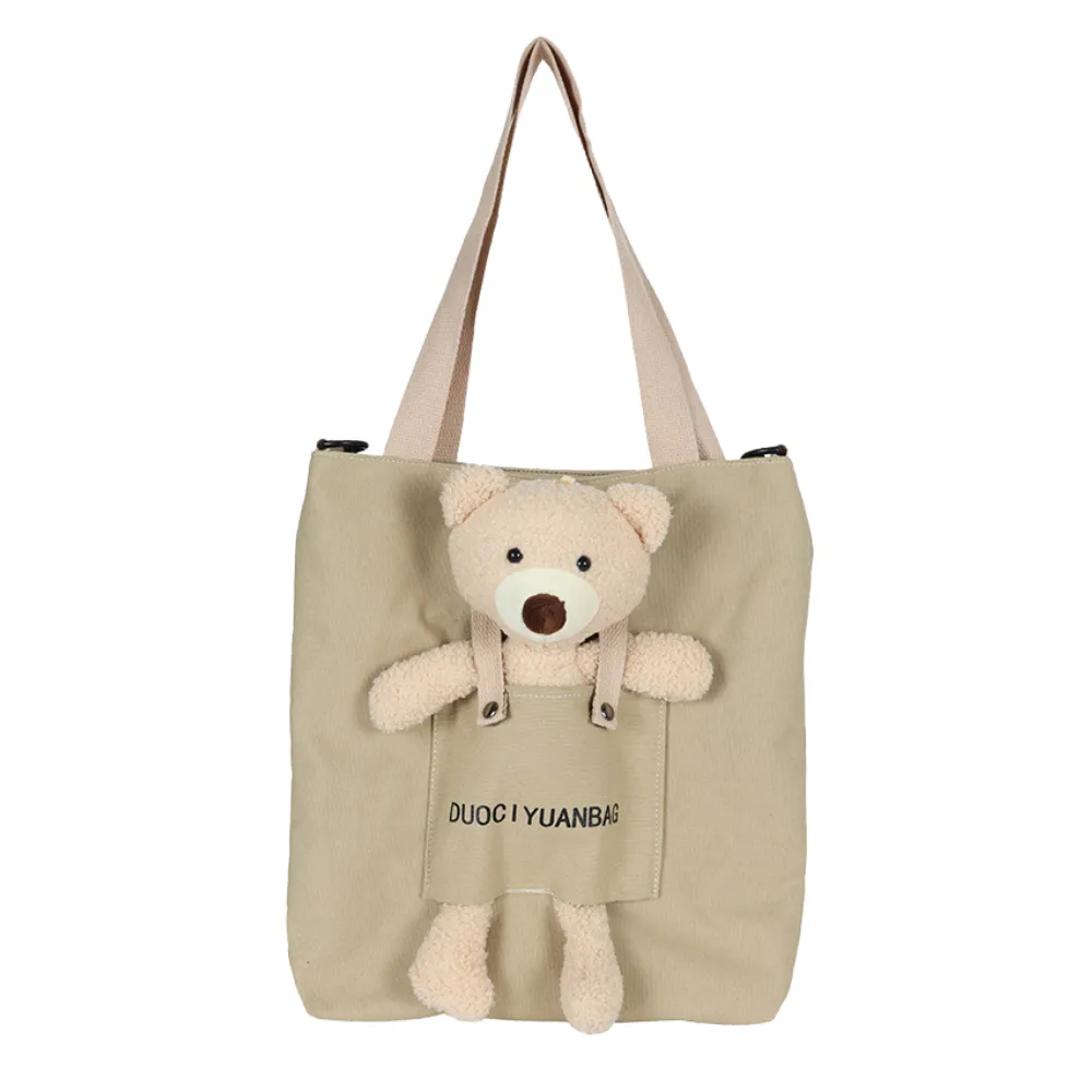 Cute Bear Doll Canvas Bag