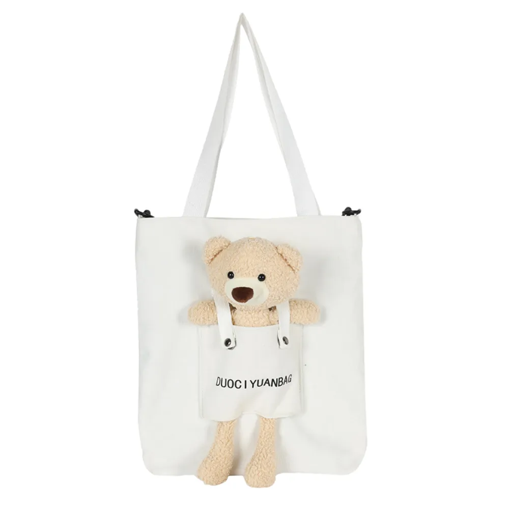 Cute Bear Doll Canvas Bag