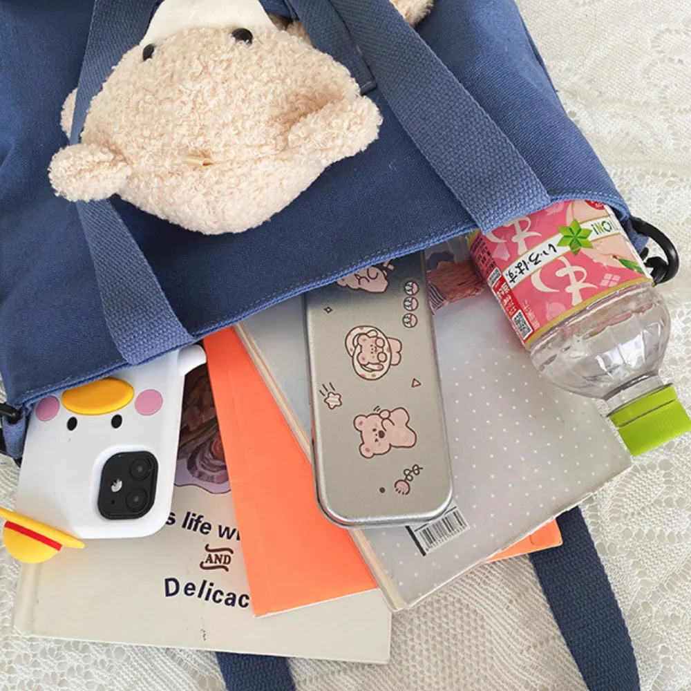 Cute Bear Doll Canvas Bag