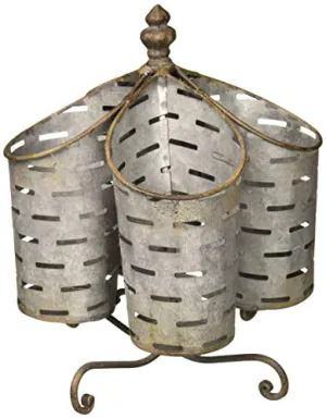 CWI Gifts Olive Bucket Utensil Organizer
